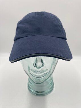 Track & Field Running Hat Navy Blue StrapBack Cap One Size Adjustable Tag Cut